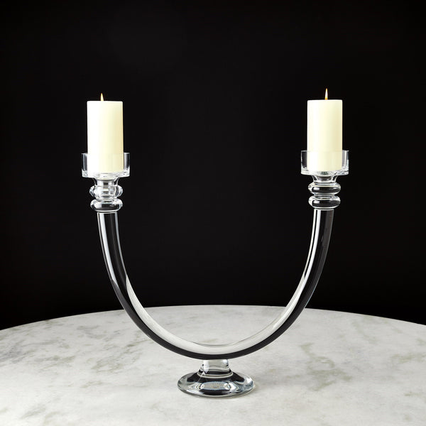 Safavieh Two Lite Glass Tube C/Abra | Global Views - 1523
