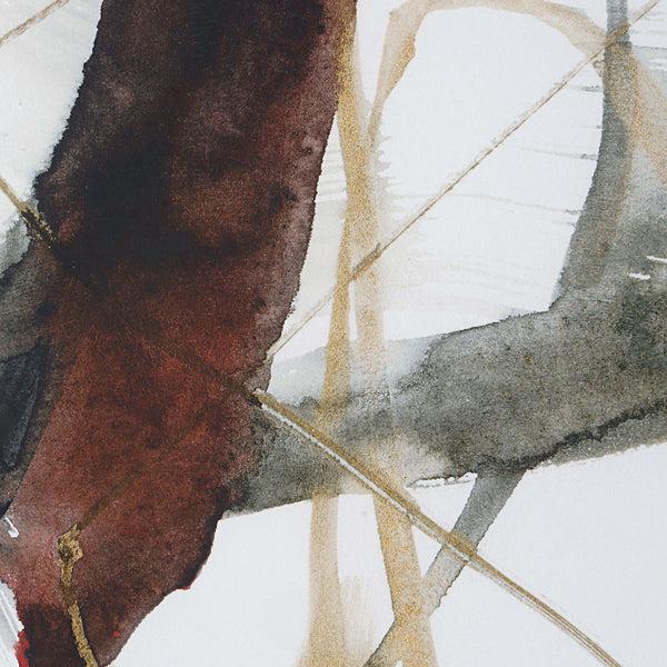 Safavieh Uttermost Burgundy Interjection Abstract Prints Set/2