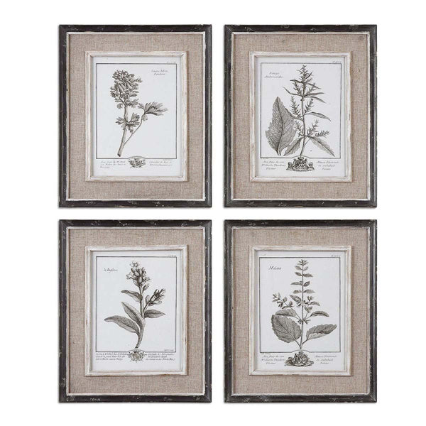 safavieh Uttermost Casual Grey Study Framed Art Set/4