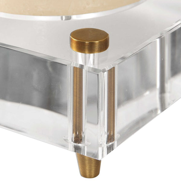 Safavieh Uttermost Claire Crystal Block Candleholders S/2