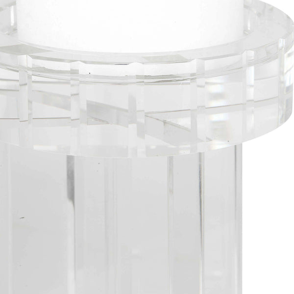 Safavieh Uttermost Crystal Pillar Candleholders Set/2