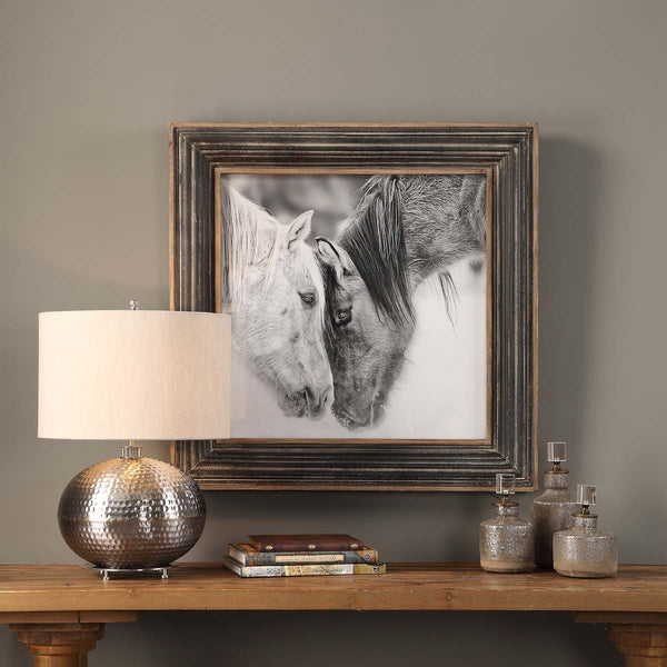 Safavieh Uttermost Custom Black And White Horses Print