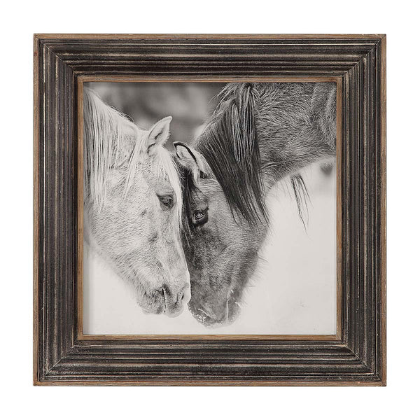 safavieh Uttermost Custom Black And White Horses Print