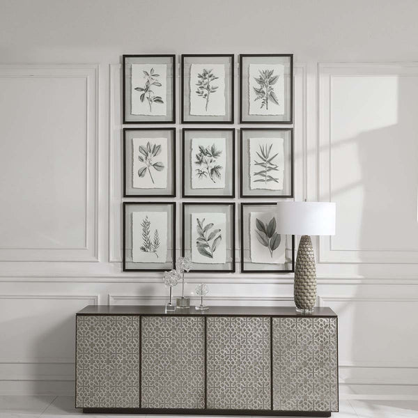 safavieh Uttermost Farmhouse Florals Framed Prints S/9