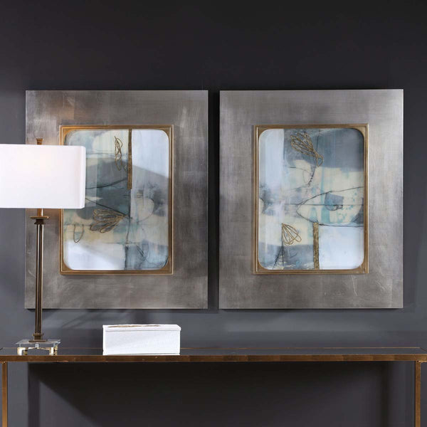 Safavieh Uttermost Gilded Whimsy Abstract Prints S/2