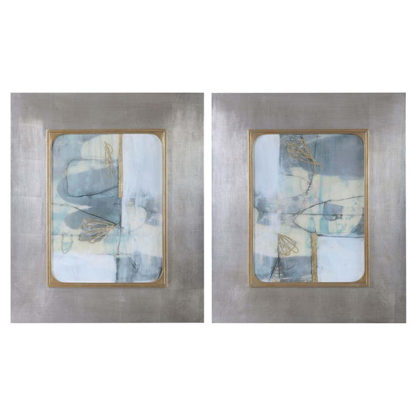 safavieh Uttermost Gilded Whimsy Abstract Prints S/2