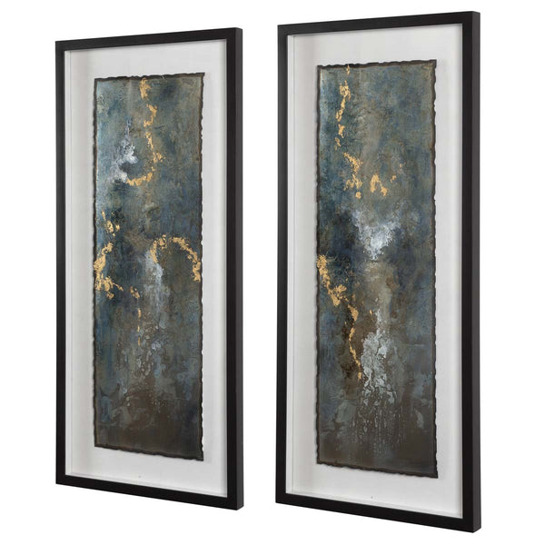 Safavieh Uttermost Glimmering Agate Abstract Prints S/2