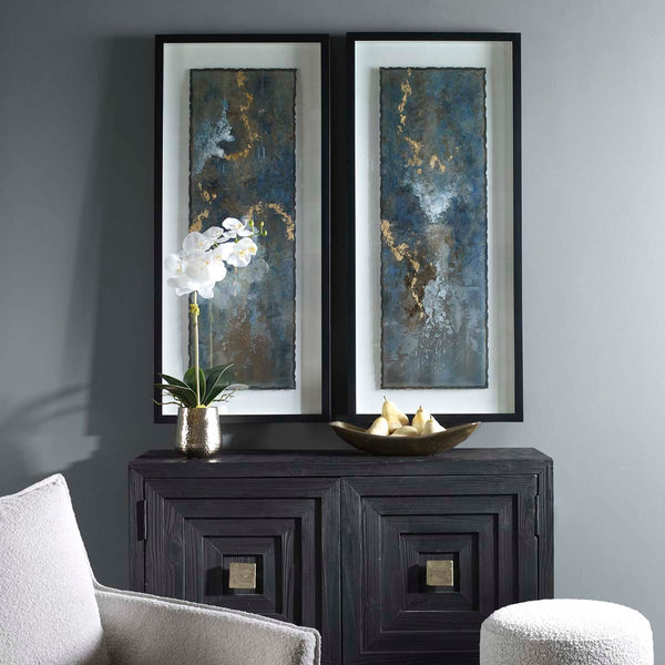 safavieh Uttermost Glimmering Agate Abstract Prints S/2
