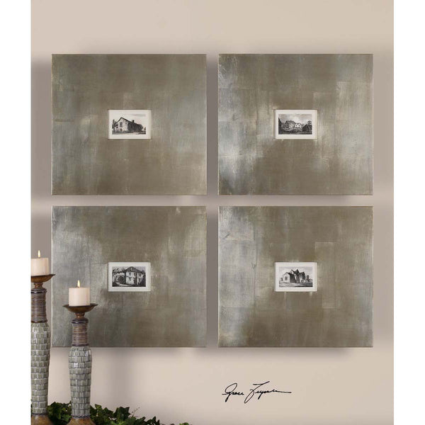 Safavieh Uttermost Historical Buildings Framed Art Set/4