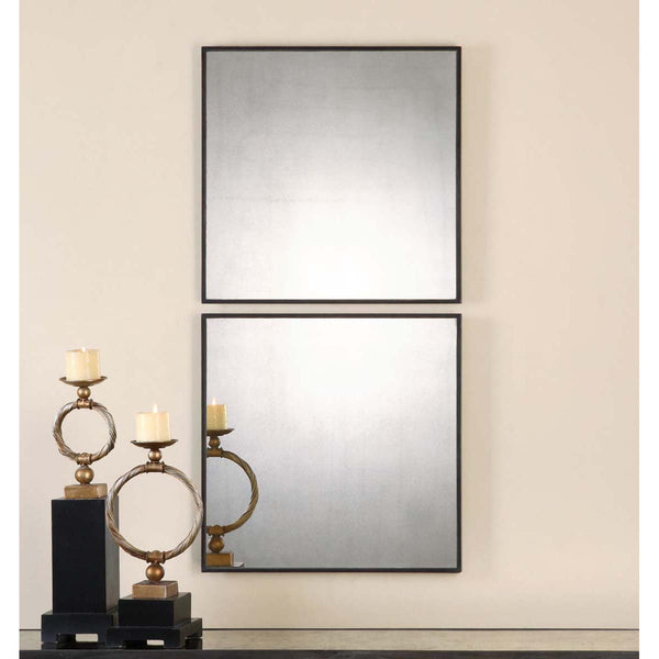 Safavieh Uttermost Matty Antiqued Square Mirrors S/2