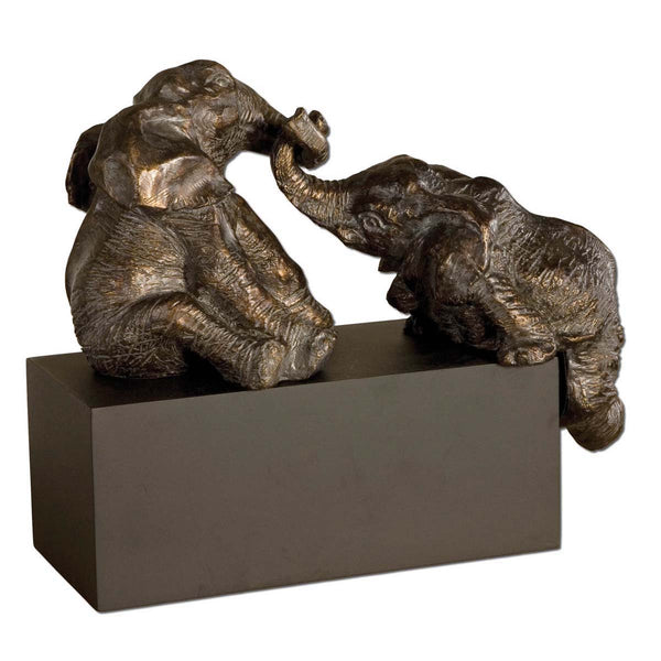 safavieh Uttermost Playful Pachyderms Bronze Figurines