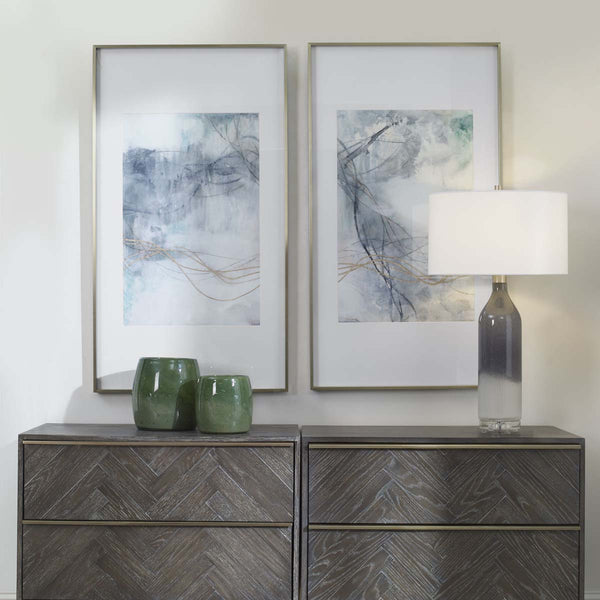safavieh Uttermost Undulating Oro Abstract Prints S/2