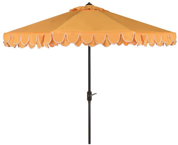 Safavieh Uv Resistant Elegant Valance 9Ft Auto Tilt Umbrella | Safavieh - PAT8006