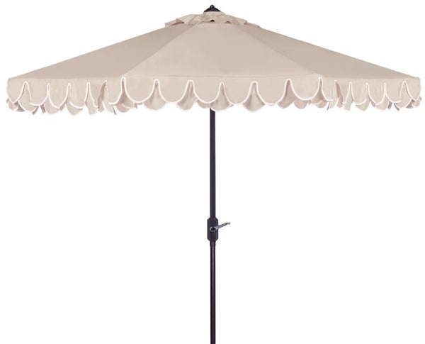 Safavieh Uv Resistant Elegant Valance 9Ft Auto Tilt Umbrella | Safavieh - PAT8006
