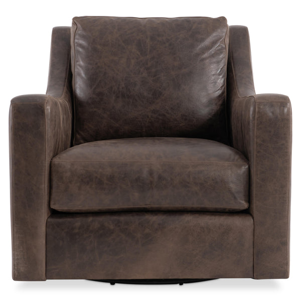 Safavieh Ventura Leather Swivel Chair | Bernhardt - 352SLO