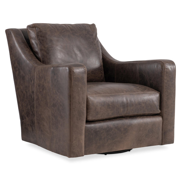 safavieh Ventura Leather Swivel Chair | Bernhardt - 352SLO