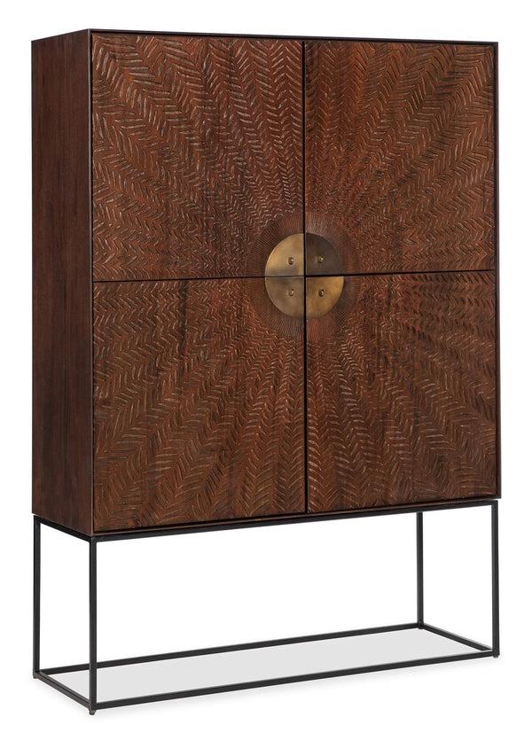 safavieh Vinca Carved Cabinet - Dark Wood | Hooker Furniture - M26-50330-89