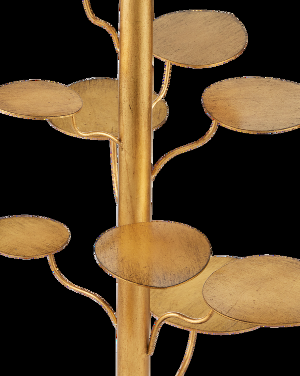 Safavieh Vittoria Floor Lamp - Brass | Currey & Co - 8000-0161