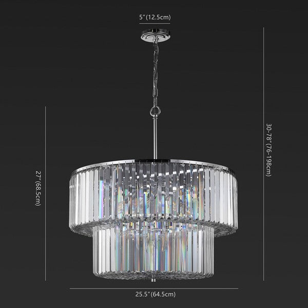 Safavieh Viviann Crystal 2 Tier Chandelier | Safavieh Couture – CTL1054