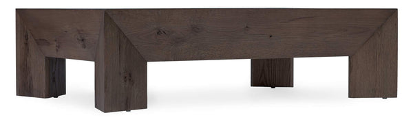 Safavieh Wade Chunky Rectangle Cocktail Table - Dark Wood | Hooker Furniture - M08-80310-89