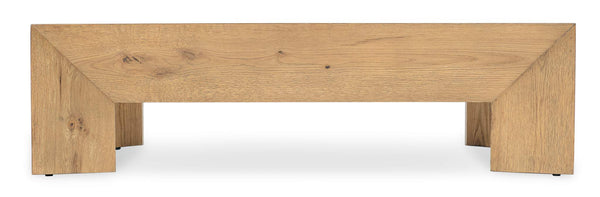 Safavieh Wade Chunky Rectangle Cocktail Table - Light Wood | Hooker Furniture - M08-80310-80