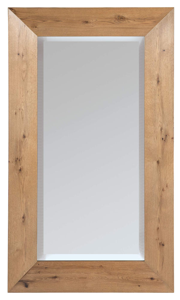 safavieh Wade Floor Mirror - Light Wood | Hooker Furniture - M08-50560-80
