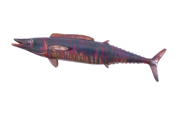 safavieh Wahoo Fish Wall Sculpture Resin Copper Patina Finish | Phillips Collection - PH100655