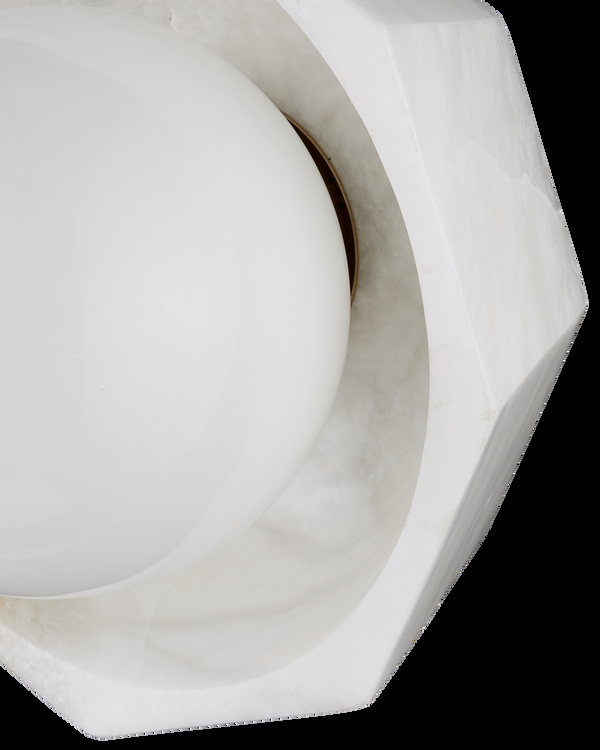 Safavieh Waystone White Wall Sconce | Currey & Co - 5000-0269