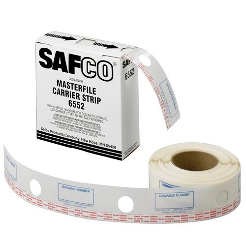 safco 2-1/4"W Polyester Carrier Strips for MasterFile 2