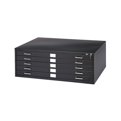 safco 5-Drawer Steel Flat File for 24" x 36" Documents