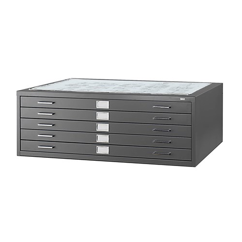 safco 5-Drawer Steel Flat File for 30" x 42" Documents