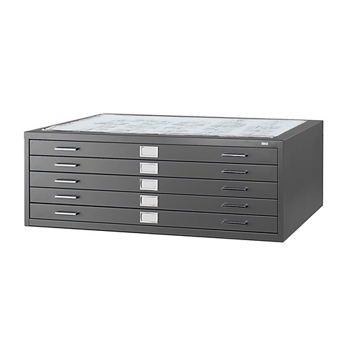 safco 5-Drawer Steel Flat File for 36" x 48" Documents