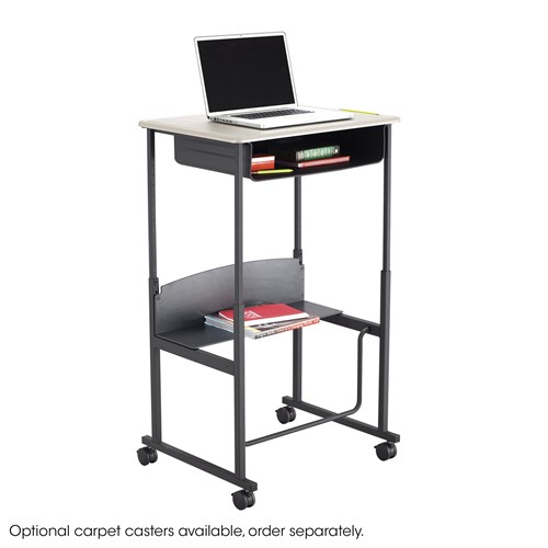Safco AlphaBetter® Adjustable-Height Stand-Up Desk 28 X 20" Premium Or Dry Erase Top And Swinging Footrest Bar