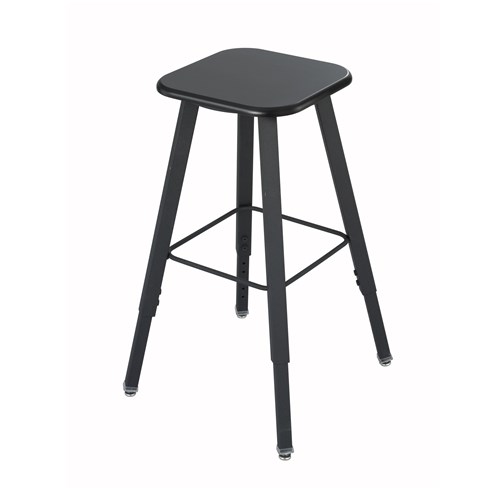 safco AlphaBetter® Adjustable-Height Student Stool with Thermoplastic Seat and Tip-Resistant Base