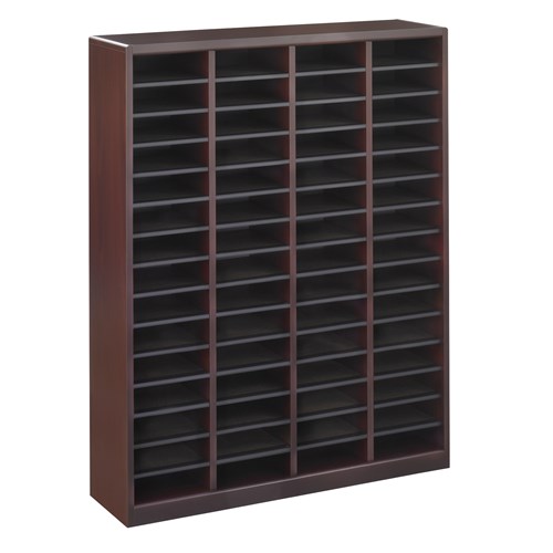 Safco E-Z Stor® Wood Literature Organizer 60 Compartments
