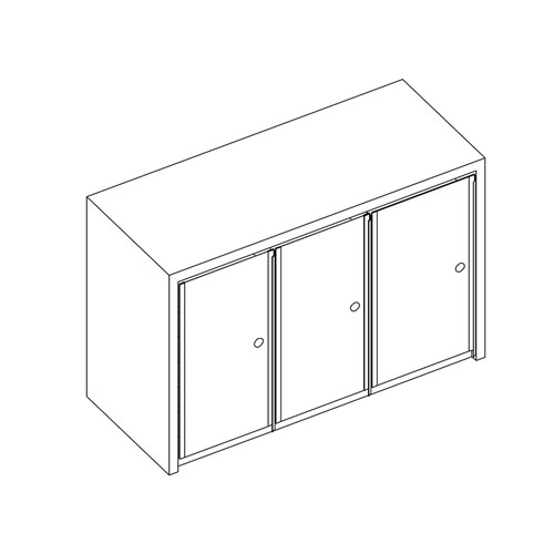 safco Mailflow Systems Sorter Closed Back; 21 Sorting Pockets 14”D with Locking Plexi Doors