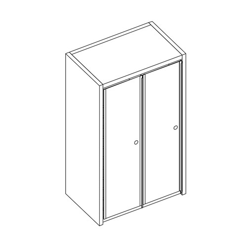 safco Mailflow Systems Sorter Closed Back;24 Sorting Pockets 14”D with Locking Plexi Doors