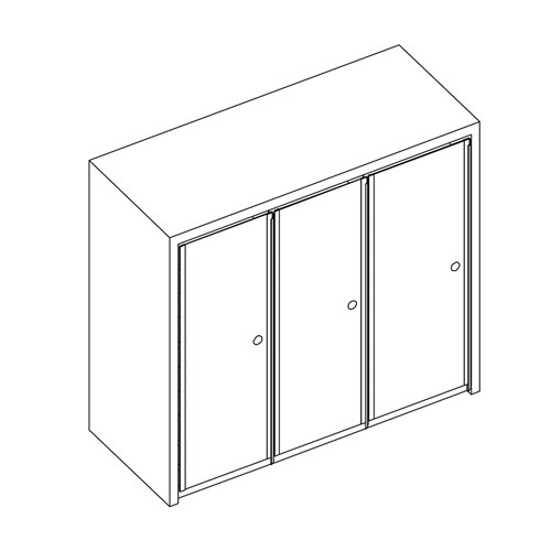safco Mailflow Systems Sorter Closed Back; 30 Sorting Pockets 14”D with Locking Plexi Doors