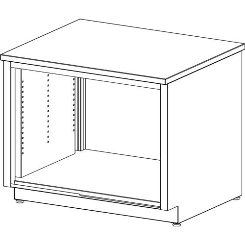 safco Mailflow Systems Storage Console-No Doors HPL 36"W x 30"H