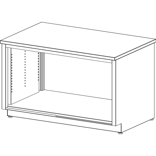 safco Mailflow Systems Storage Console-No Doors HPL 48"W x 30"H