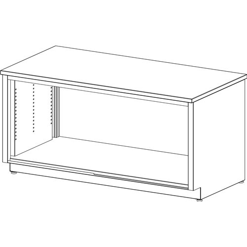 safco Mailflow Systems Storage Console-No Doors HPL 60"W x 30"H