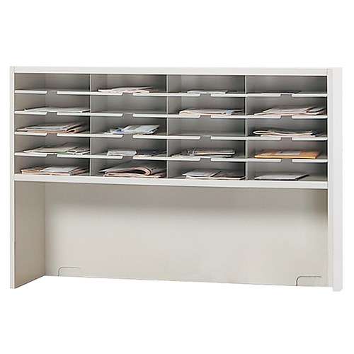 safco Mailflow-to-Go 1-Tier Sorter Riser 48"W x 13 1/4"D x 33 1/4"H (20) 3"H Sorting Pkts