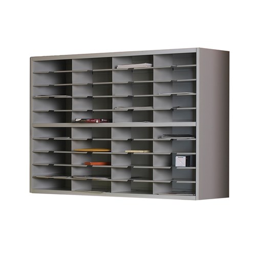 safco Mailflow-to-Go 2-Tier Sorter No Riser 48"W x 13 1/4"D x 33 1/4"H (40) 3"H Sorting Pkts