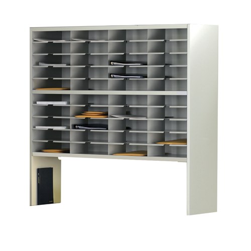 Safco Mailflow-to-Go 2-Tier Sorter Riser 48"W X 13 1/4"D X 46 1/4"H (40) 3"H Sorting Pkts