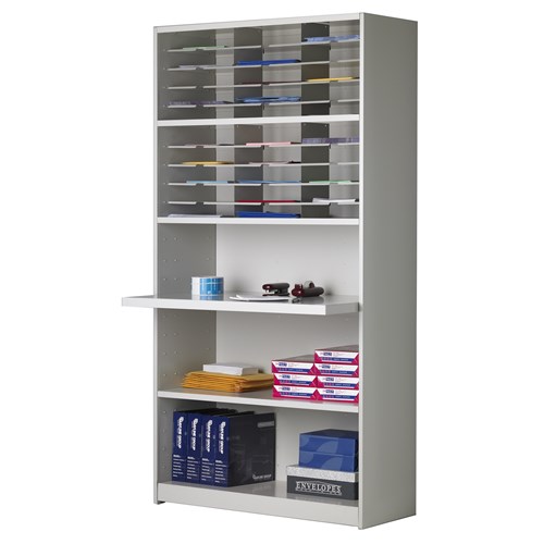 safco Mailflow-to-Go Cabinet Mail No Doors 30 Pockets