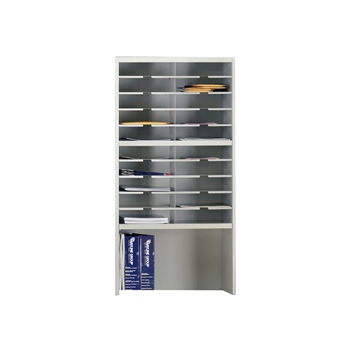 safco Mailflow-to-Go Corner Sorter 24"W x 13 1/4"D x 46 1/4"H (2) 3"H Sorting Pkts