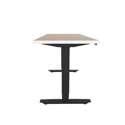 Safco ML-Series Height-Adjustable Table 24x60 Laminate Top 3-Stage/2-Leg Base