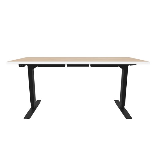Safco ML-Series Height-Adjustable Table 24x60 Laminate Top 3-Stage/2-Leg Base