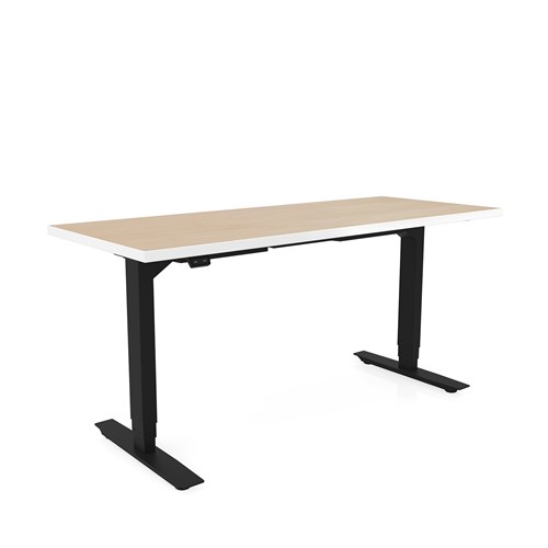 safco ML-Series Height-Adjustable Table 24x60 Laminate Top 3-Stage/2-Leg Base