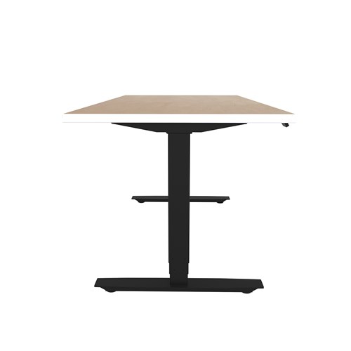 Safco ML-Series Height-Adjustable Table 30x60 Laminate Top 3-Stage/2-Leg Base